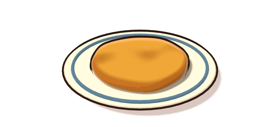 Tortilla de Betanzos, ilustración 3D